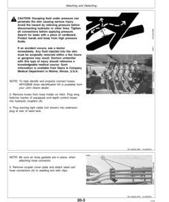 Alternative view of John Deere 1060 Seeding Tool Operator's Manual (OMN200340)