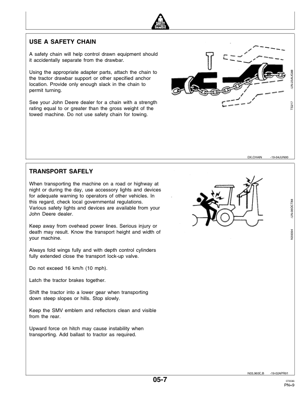 John Deere 960 Series Drawn Field Cultivators (016783 -) Operator's Manual (OMN200357) - Image 2