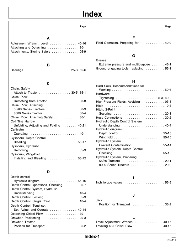 John Deere 685 Series Chisel Plow Operator's Manual (OMN200447) - Image 2