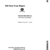 John Deere 955 Row Crop Ripper Operator's Manual (OMN200752)