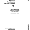 John Deere 856 Series Rear Mounted Row Crop Cultivator Operator's Manual (OMN200787)