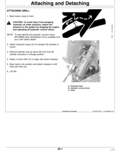 Alternative view of John Deere 455 Folding Grain Drills Operator's Manual (OMN200806)