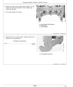Alternative view of John Deere 400 Series Rotary Hoes Operator's Manual (OMN200820)