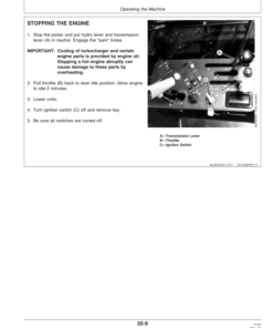 Alternative view of John Deere 9970 Cotton Picker (006001- ) Operator's Manual (OMN200856)
