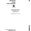 John Deere 985 Series Drawn Field Cultivator Operator's Manual (OMN200868)