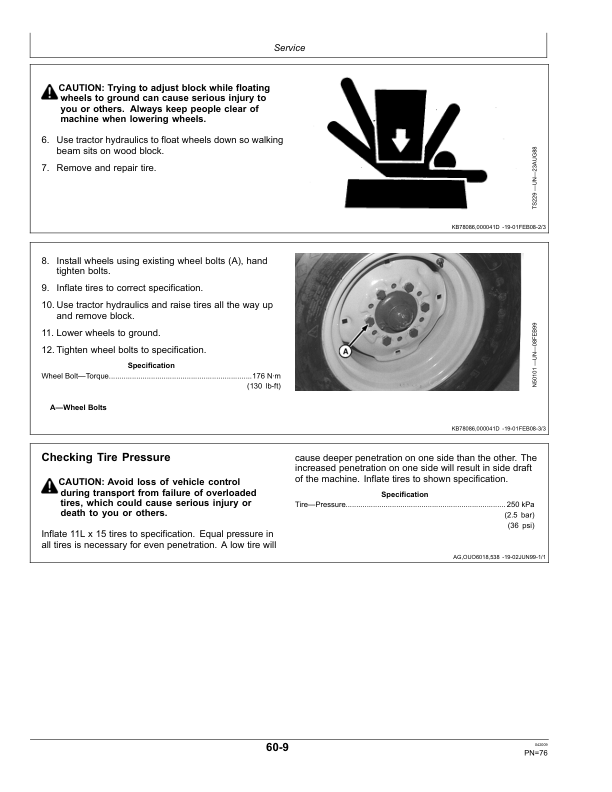 John Deere 3710 Drawn Flex Moldboard Plow (004000-004399) Operator's Manual (OMN250319) - Image 2
