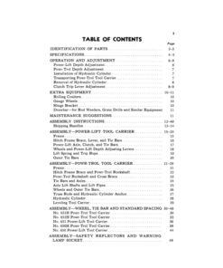 Alternative view of John Deere No. 650 Series Tractor Drawn Tool Carrier with Tool Equipment Operator's Manual (OMN261058)