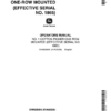 John Deere No. 1 Cotton Picker One-Row Mounted Operator's Manual (OMN28856)