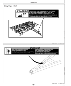 Alternative view of John Deere 980 Series Drawn Field Cultivator Operator's Manual (OMN300064)