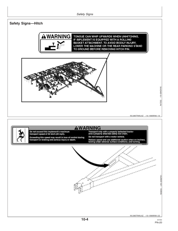 John Deere 980 Series Drawn Field Cultivator Operator's Manual (OMN300064) - Image 2