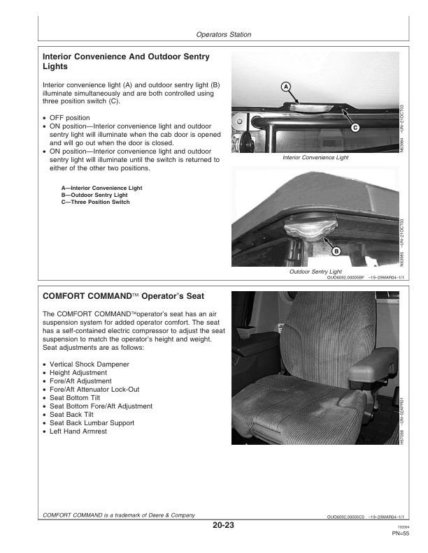 John Deere 4720 Self-Propelled Sprayer (000101-) Operator's Manual (OMN300191) - Image 3