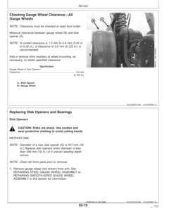 Alternative view of John Deere 1590 Grain Drills Operator's Manual (OMN300203)