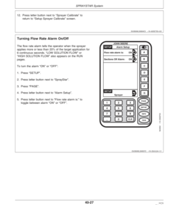 Alternative view of John Deere 4930 Self-Propelled Sprayer (000101-) Operator's Manual (OMN300371)
