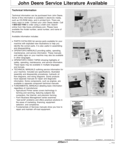 Alternative view of John Deere 2210 Floating Hitch Field Cultivator North America (002000-002999) Operator's Manual (OMN300380)