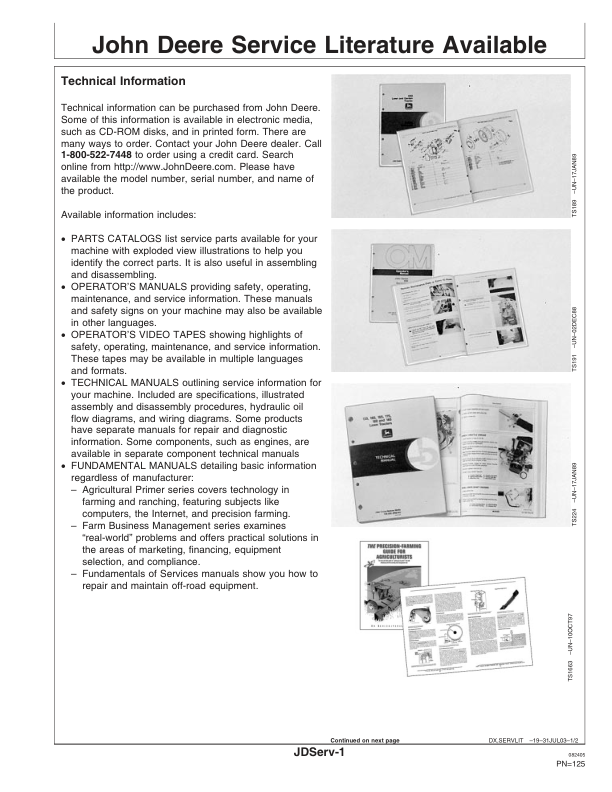 John Deere 2210 Floating Hitch Field Cultivator North America (002000-002999) Operator's Manual (OMN300380) - Image 2