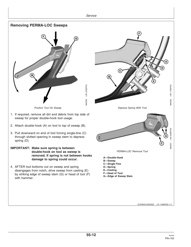 John Deere 2210 Floating Hitch Field Cultivator North America (004000-005999) Operator's Manual (OMN300474) - Image 2