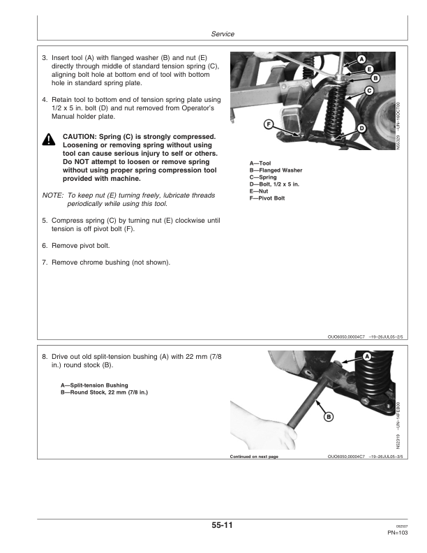 John Deere 2210 Floating Hitch Field Cultivator North America (006000-007999) Operator's Manual (OMN300671) - Image 2