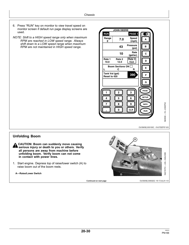 John Deere 6700 Self-Propelled Sprayer (022001-) Operator's Manual (OMN319591) - Image 4