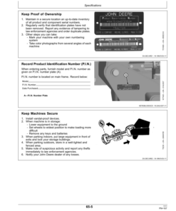 Alternative view of John Deere 2310 Mulch Finisher (006100-) Operator's Manual (OMN332097)