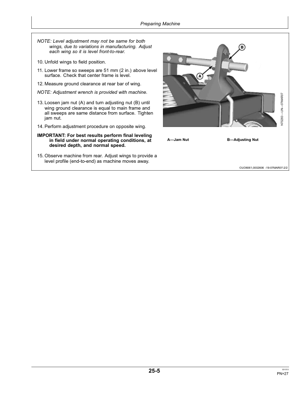 John Deere 2210 Level Lift Field Cultivator Export Edition (008000-039999) Operator's Manual (OMN332304) - Image 3