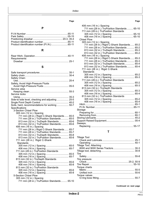 John Deere 2410 Chisel Plows (North American) Operator's Manual (OMN401308) - Image 2