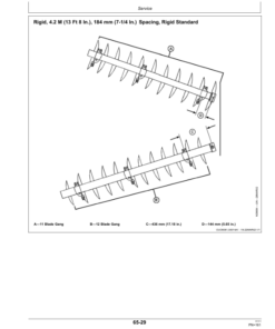 Alternative view of John Deere 637 Regular, Rock, BlackLand, Wheatland Disks (740101-) Operator's Manual (OMN401312)