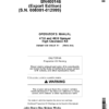 John Deere 4730, 4830 Sprayer High Clearance Kit BN400146 (008001-012999) Operator's Manual (OMN401338)