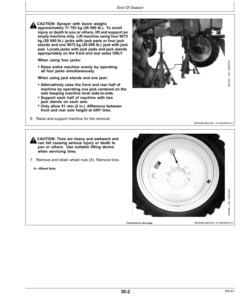 Alternative view of John Deere 4730, 4830 Sprayer High Clearance Kit BN400146 (008001-012999) Operator's Manual (OMN401338)