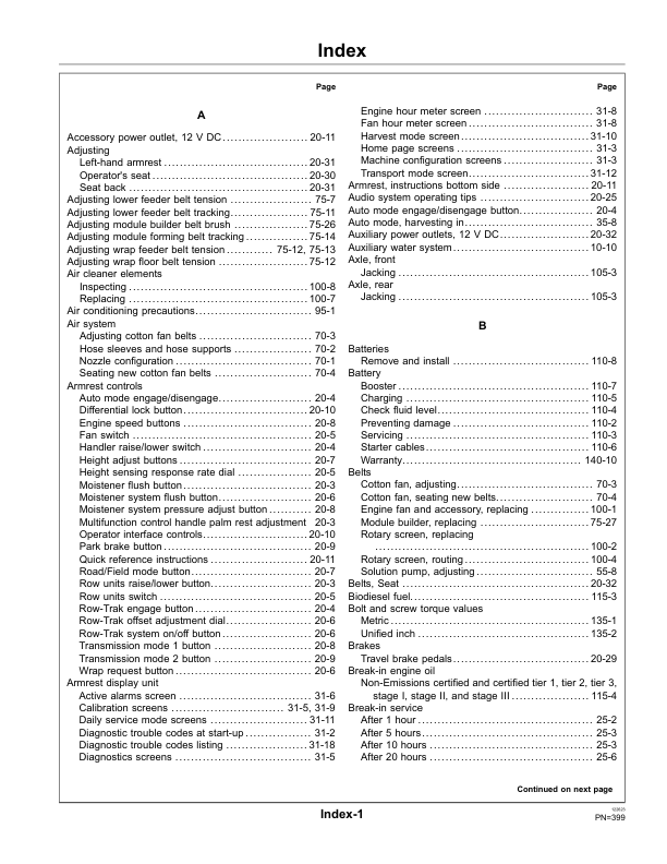John Deere 7760 Cotton Picker (030001-) Operator's Manual (OMN401512) - Image 3