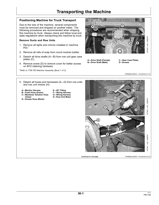 John Deere 7760 Cotton Picker (030001-) Operator's Manual (OMN401802) - Image 2