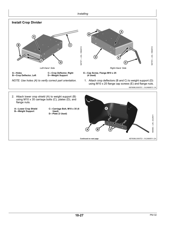 John Deere 4730 Sprayer High Clearance Kit Export Edition (000000-005999) Operator's Manual (OMN402095) - Image 2