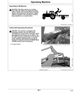 Alternative view of John Deere 2410 Chisel Plow (European Edition) Operator's Manual (OMN403091)