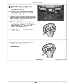Alternative view of John Deere 4630 Self-Propelled Sprayer Export Edition (000101-018000) Operator's Manual (OMN404259)