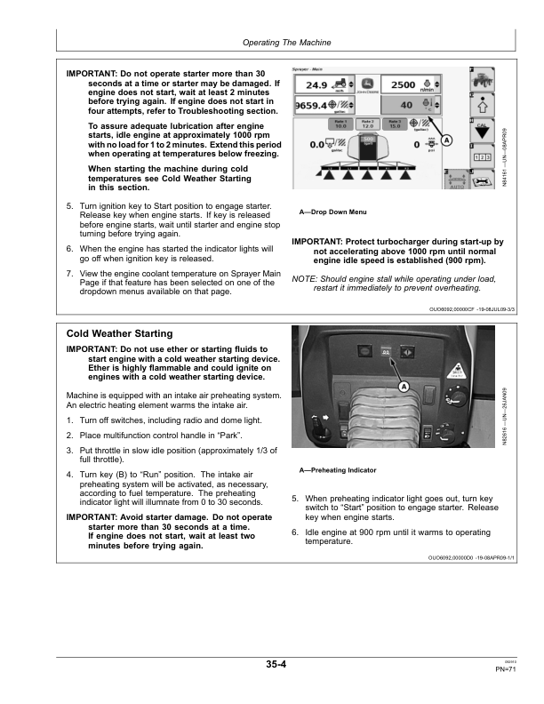 John Deere 4630 Self-Propelled Sprayer Export Edition (000101-018000) Operator's Manual (OMN404259) - Image 4
