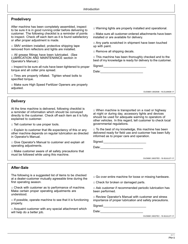 John Deere 2510H High-Speed Applicators (Low-Disturbance) North America (740101-745100) Operator's Manual (OMN405397) - Image 3