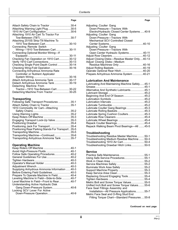 John Deere 2510S Strip Till Applicator Operator's Manual (OMN405513) - Image 3