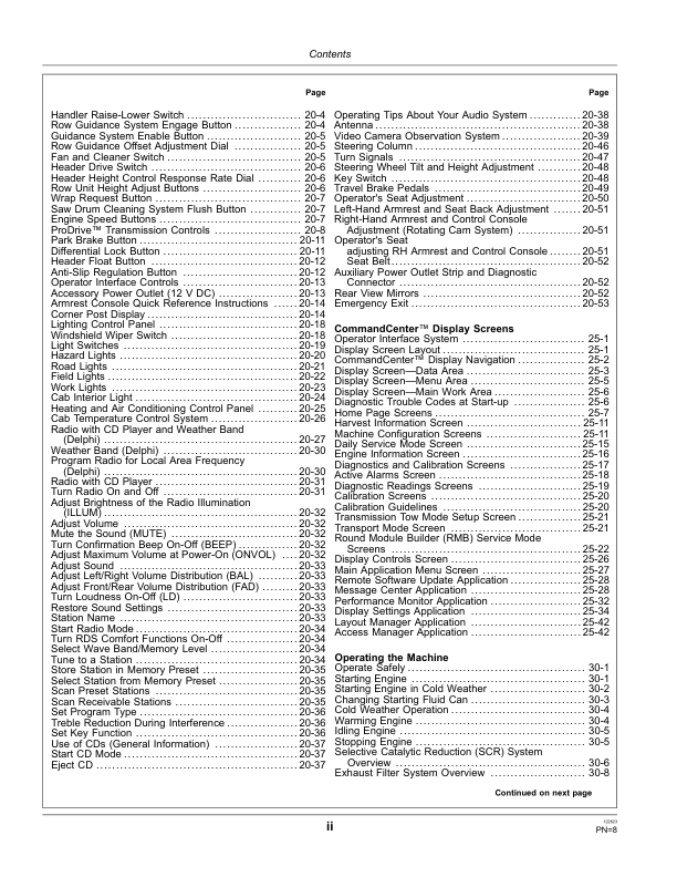 John Deere CS690 Cotton Strippers Export Edition (055000-060000) Operator's Manual (OMN408983) - Image 4