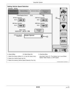 Alternative view of John Deere 4630 Self-Propelled Sprayers North America (023001-028000) Operator's Manual (OMN409157)