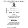 John Deere 4730 & 4830 Self-Propelled Sprayer North America (023001-) Operator's Manual (OMN409350)