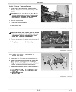 Alternative view of John Deere 4630 Self-Propelled Sprayer South American Edition (000001-004999) Operator's Manual (OMN4630SA)