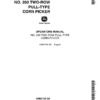 John Deere 200 Corn Picker Operator's Manual (OMN7750)