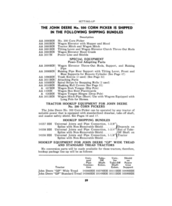 Alternative view of John Deere 200 Corn Picker Operator's Manual (OMN7750)