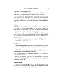 Alternative view of John Deere 401, 402, 403, 405, 408, 409, 411 400 Series Four-Row Cultivators Operator's Manual (OMN9755)