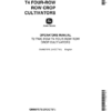 John Deere T2, T4 Row-Crop Cultivator Operator's Manual (OMN97579)