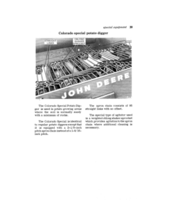 Alternative view of John Deere 30 Series Potato Digger, No. 2 Stone Picker Attachment Operator's Manual (OMN97581)