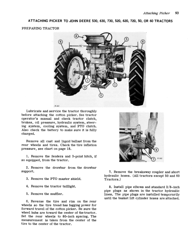 John Deere JD 12 One-Row Cotton Picker (000101-) Operator's Manual (OMN97598N) - Image 2