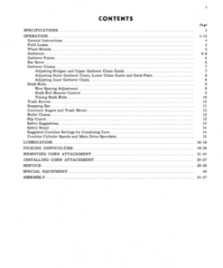 Alternative view of John Deere 205 Corn Attachment (001636-) Operator's Manual (OMN97604N)