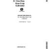 John Deere S1 Row-Crop Cultivator Operator's Manual (OMN97626N)