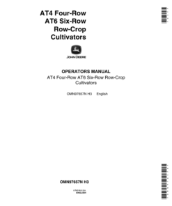 John Deere AT4, AT6 Row Crop Cultivator Operator's Manual (OMN97657N)