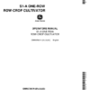 John Deere S1-A Row Crop Cultivator Operator's Manual (OMN97661N)